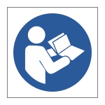 Nalepka Beri navodila.