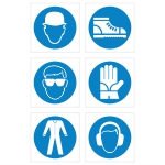 Znaki Obvezne uporabe zaščitne opreme.