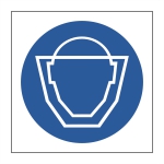 Nalepka Obvezna zaščita obraza.