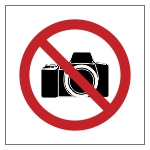 Prepovedano fotografiranje in snemanje.