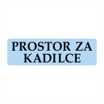 Tabla Prostor za kadilce.