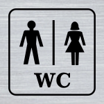 WC moški ženski.